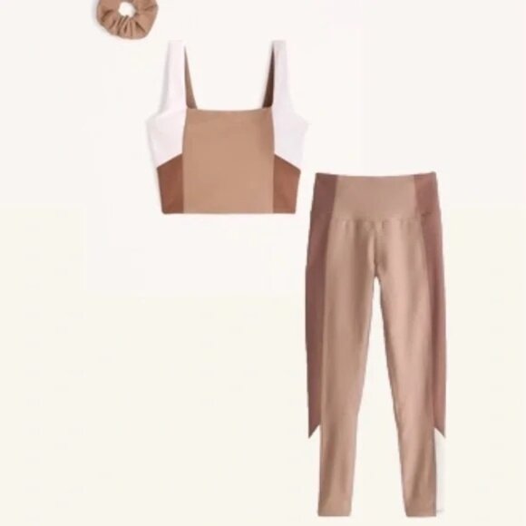 Set!!! Abercrombie YPB sculptLUX Tank + Leggings - Picture 1 of 4